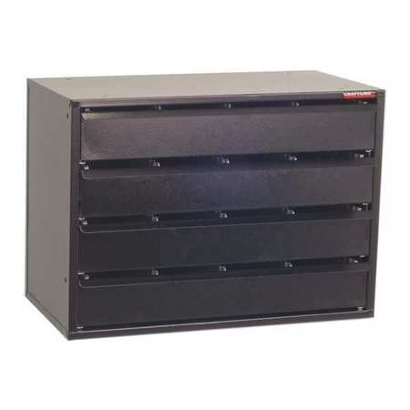 Craftline Modular Drawer Cabinet, Powder Coated, Blk PL-4DF-M
