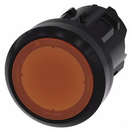 SIEMENS Illuminated Push Button Operator, 22 mm, Amber 3SU1001-0AB00-0AA0