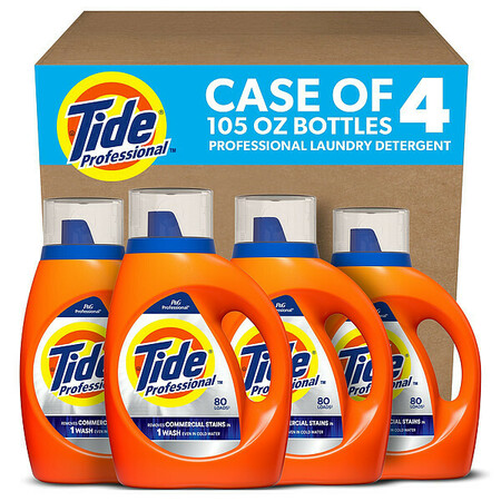 TIDE Laundry Detergent, Liquid, 105 oz, 4 pk 14116