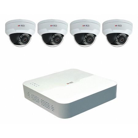 ACTI Network Video Recorder Kit, 4 IP Input ZNR-120P-K1