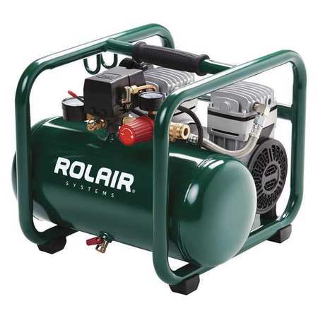 Rolair Portable Air Compressor, Oil Free, 1.00 HP JC10PLUS