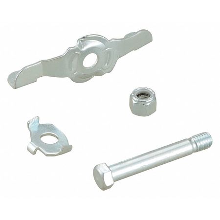 ZORO SELECT Caster Brake Kit, Zinc Plated, Steel 413X04