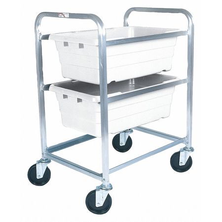 ZORO SELECT Tub Rack, 600 lb. Ld Cap., Aluminum Cart AL-L-2/KTWH