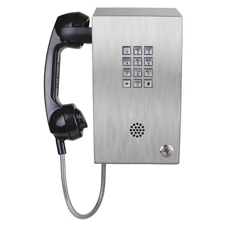 GAI-TRONICS Telephone, Analog, Gray, Surface Mount 210-001BH