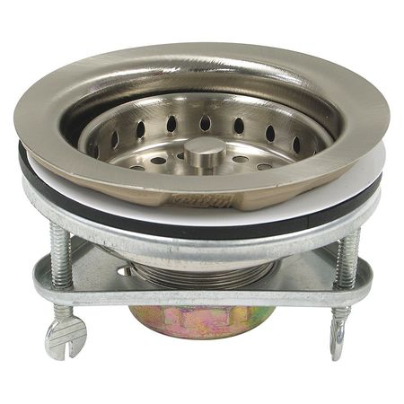 PERFECT PUTTY Strainer, Satin Brushed Nickel, 4-1/2" L 59-3142