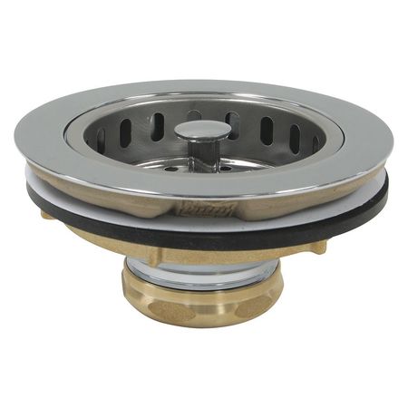 PERFECT PUTTY SinkStrainer, D1-1/2", Brass, Plstic, Chrome 59-3200