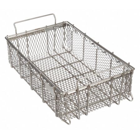 Marlin Steel Wire Products Silver Rectangular Parts Washing Basket, Stainless Steel 00-00363280-38