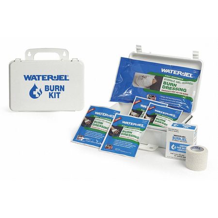 Waterjel Burn Care Kit, Plastic Case, White, 6-1/2" H FSK-HA.69.000