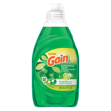 Gain Dishwashing Detergent, 8 Oz, Floral, PK18 97614