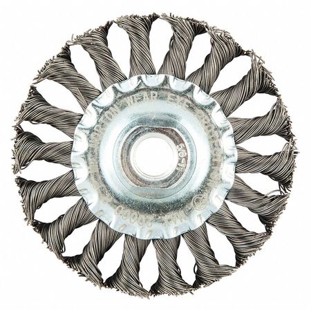 ZORO SELECT Wire Wheel Brush, Arbor Hole Mount 66252839078