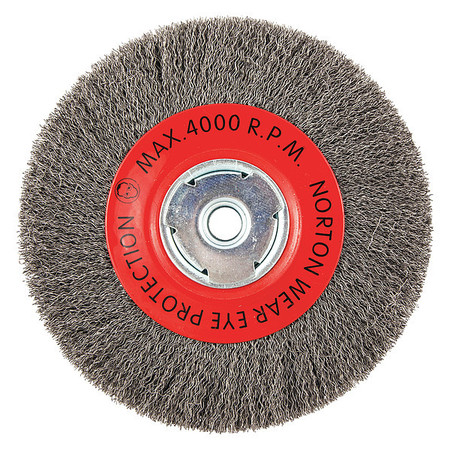 Zoro Select Wire Wheel Brush, Arbor Hole Mount 66252839100