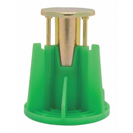 DEWALT Wood-Knocker Vertical Cast-In Place Insert Anchor, 2 3/8 in Dia., 2 in L, Carbon Steel ZInc Plated PFM2521150