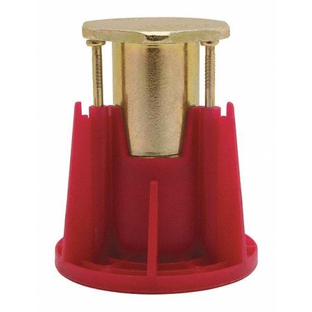 DEWALT Wood-Knocker Vertical Cast-In Place Insert Anchor, 2 3/8 in Dia., 2 in L, Steel Zinc Plated, 100 PK PFM2521250