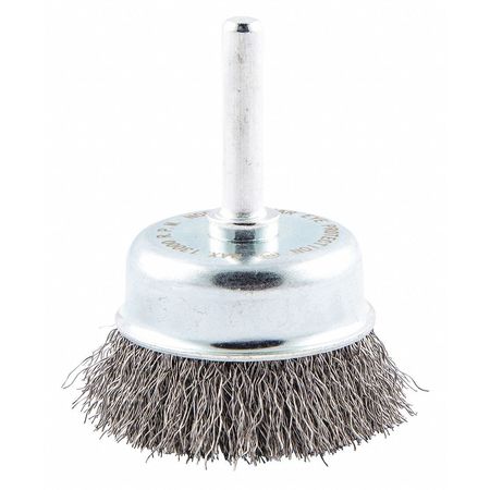 Zoro Select Crimped Wire Cup Brush, Shank Mount 66252838857
