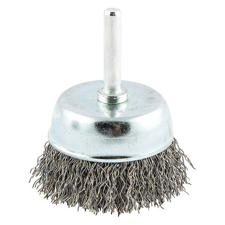 Zoro Select Crimped Wire Cup Brush, Shank Mount 66252838860