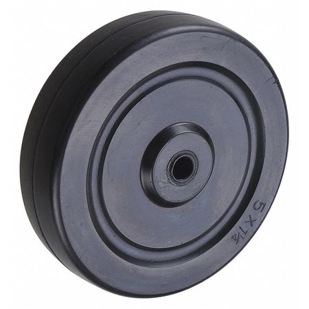 Zoro Select 5 in. Wheel Diameter Rubber Caster Wheel, 300 lbs. 416P23