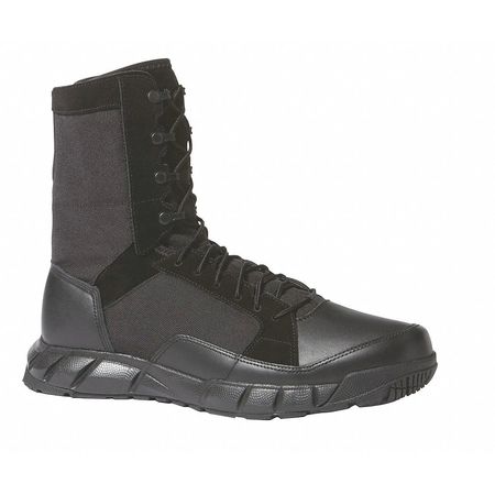 OAKLEY Tactical Boots, 8, R, Black, Plain, Mens, PR 11190-02E-8