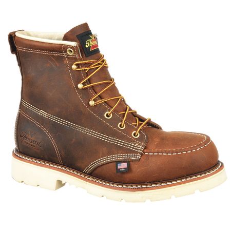 Thorogood Shoes Size 10 Men's 6 in Work Boot Steel Work Boot, Brown 804 ...