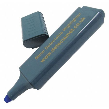 DETECTAMET Detectable Highlighter, Blue Ink, Chisel Tip, PK5 150-A06-P01-A08