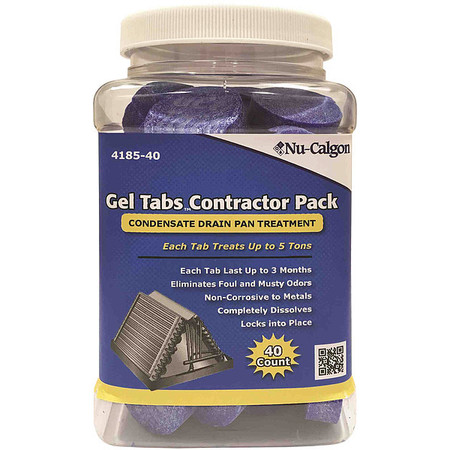 NU-CALGON Condensate Pan Treatment, Gel Tablet 4185-40