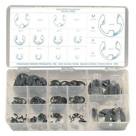 Precision Brand External Retaining Ring Assortment, Steel 13990