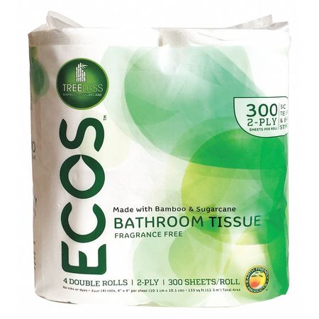 Ecos Bathroom Tissue, 2 Ply Ply, White, 40 PK 995510