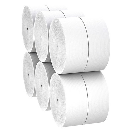 Kimberly-Clark Professional Coreless High-Capacity Jumbo Roll Toilet Paper, 1-Ply, White, (2,300'/Roll, 12 Rolls/Case) 07005