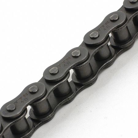 TRITAN Roller Chain, Single Strand, Riveted, 50ft 100-1R X 50FT