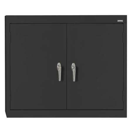 Sandusky Lee Solid Door Wall Cabinet, 36W x 30inH, Blk WA22361230-09