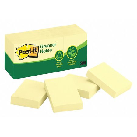 3M Post-It Notes, 2inx1.5in, Canary Yellow 653RP
