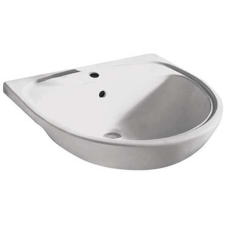 AMERICAN STANDARD 21-1/2" W x 22" L x Semi-Counter Top, Bathroom Sink 9960901.020