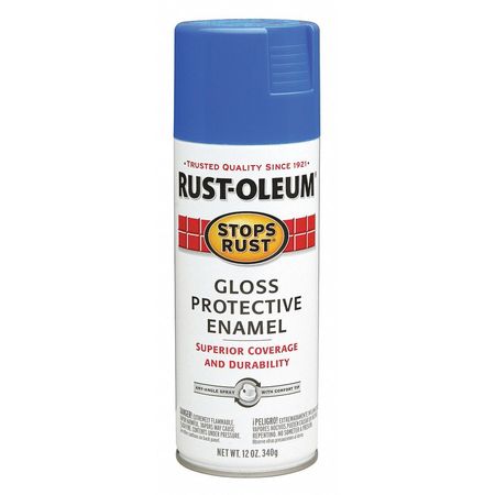 Rust-Oleum Spray Paint, Sail Blue, Gloss, 12 oz 7724830