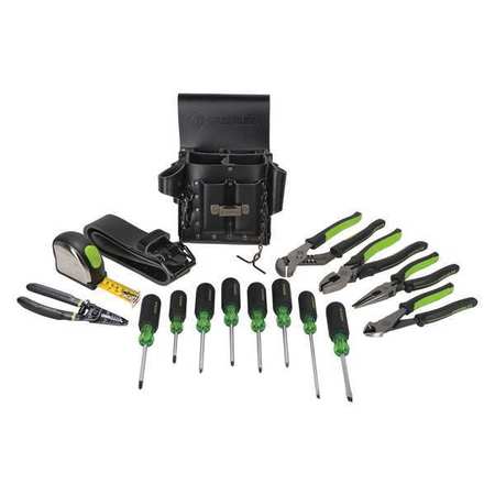 Greenlee Electricians Tool 16 Pc Kit, Metric 0159-24