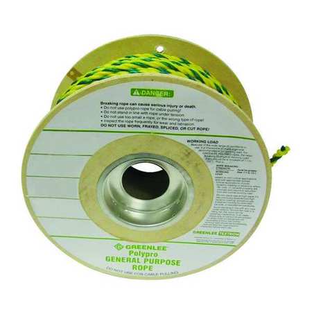 GREENLEE General Purpose Rope, 3/8in, 600ft 418