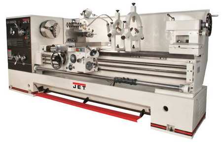 JET Lathe, 230V AC Volts, 10 hp HP, 60 Hz, Three Phase 120 in Distance Between Centers 321890
