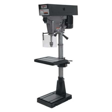 JET Floor Drill Press, Belt Drive, 1 hp, 115/230 V, 15 in Swing, 6 Speed 354500