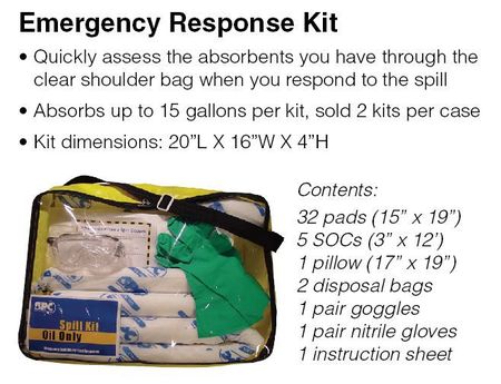 Brady Emergency Response Spill Control Kit - Universal Application SKA-CFB