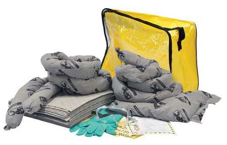BRADY Spill Kit, Universal, Clear/Yellow SKA-CFB