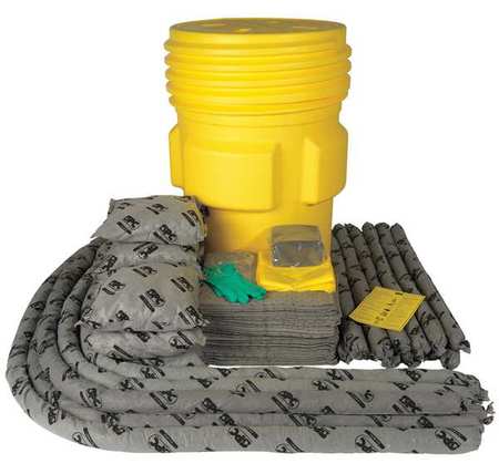 Brady Spill Kit Refill, Universal, Gray SKA95-R