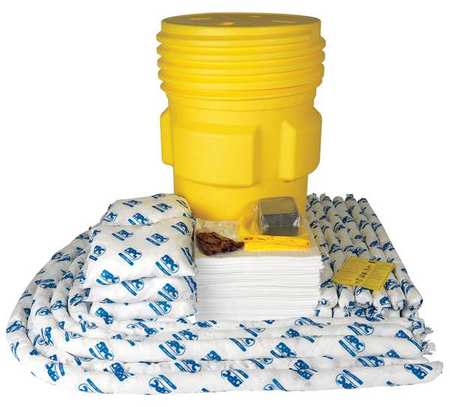 Brady Spill Kit, Oil-Based Liquids, Yellow SKO-95W