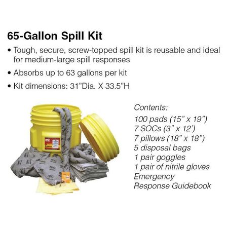 Brady Spill Kit, Universal, Yellow SKA65-TAA