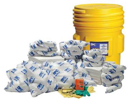 BRADY Spill Kit, Oil-Based Liquids, Yellow SKO65