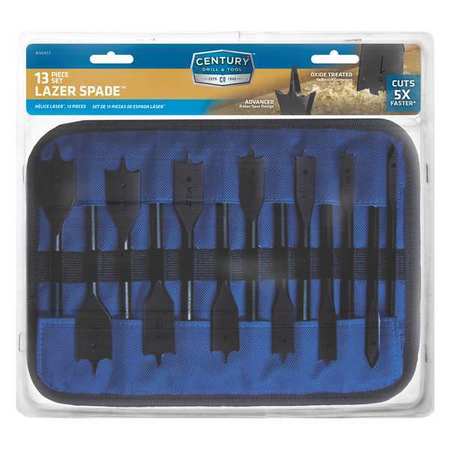 CENTURY DRILL & TOOL Lazer Spade Bit 13 Pc Set 36413