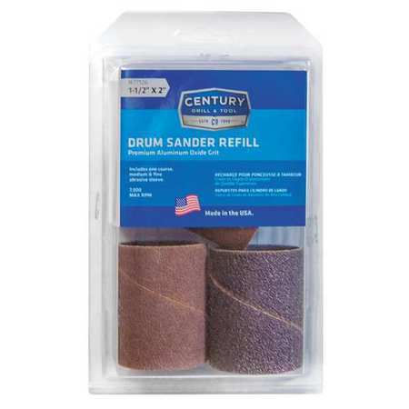Century Drill & Tool Sanding Drum Refill, 1-1/2 x 2 in. 77126