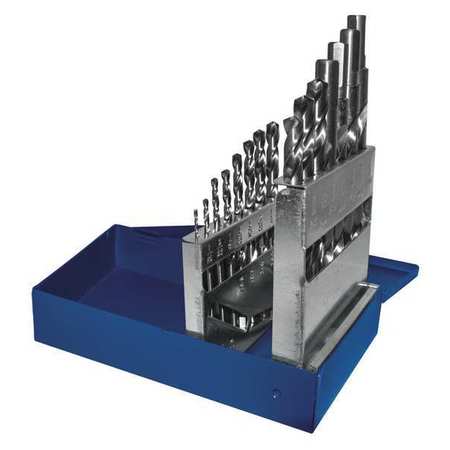 CENTURY DRILL & TOOL 15pc. 135 Degrees Drill Bit Set, Drill Bit Material: High Speed Steel 23915