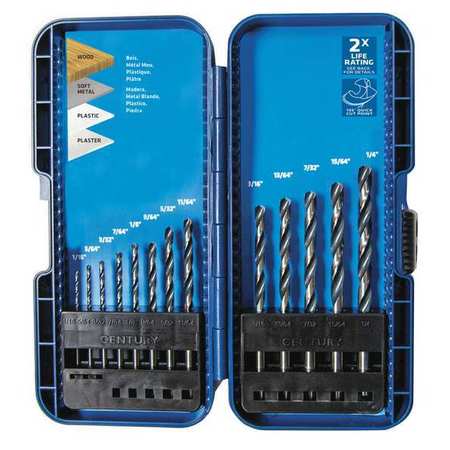 CENTURY DRILL & TOOL 13pc. 135 Degrees Drill Bit Set 88715