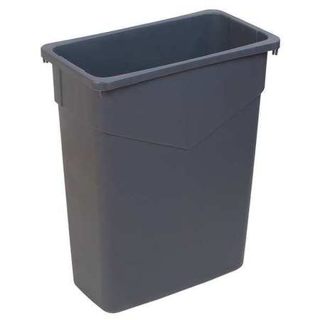 CARLISLE FOODSERVICE 15 gal Rectangular Trash Can, Gray, LLDPE 34201523