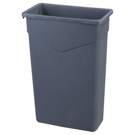 CARLISLE FOODSERVICE 23 gal Rectangular Trash Can, Gray, LLDPE 34202323