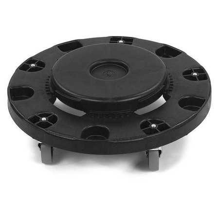 CARLISLE FOODSERVICE Standard Round Container Dolly, Black, PK2 3691103
