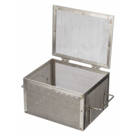 Marlin Steel Wire Products Silver Rectangular Parts Washing Basket, Stainless Steel 00-00368229-38